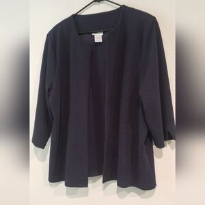 Bon Worth Navy Blue Dress Cardigan Size XL